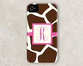 personalized custom iPhone 5 cell phone case - "giraffe"
