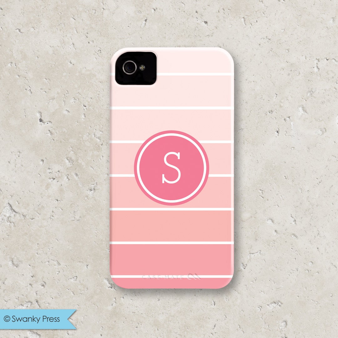 iPhone 5 Ombre Pink Monogram - Personalized iPhone Case, Cover, Shell Il_170x135