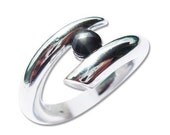 Sterling Silver 925 Black Diamond Engagement Wedding Band Anniversary Ring Rings Jewelry Jewellery SSR-401