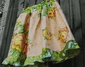 Girls Pop Garden Peach twirl skirt 3m to size 5/6 buy 2 get 1 free