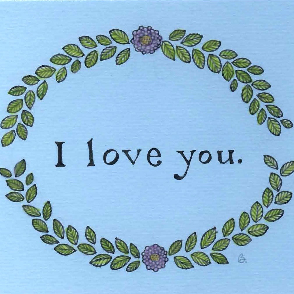 I love you. Original Drawing. Yardia