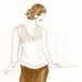 Tunic original ink fashion illustration