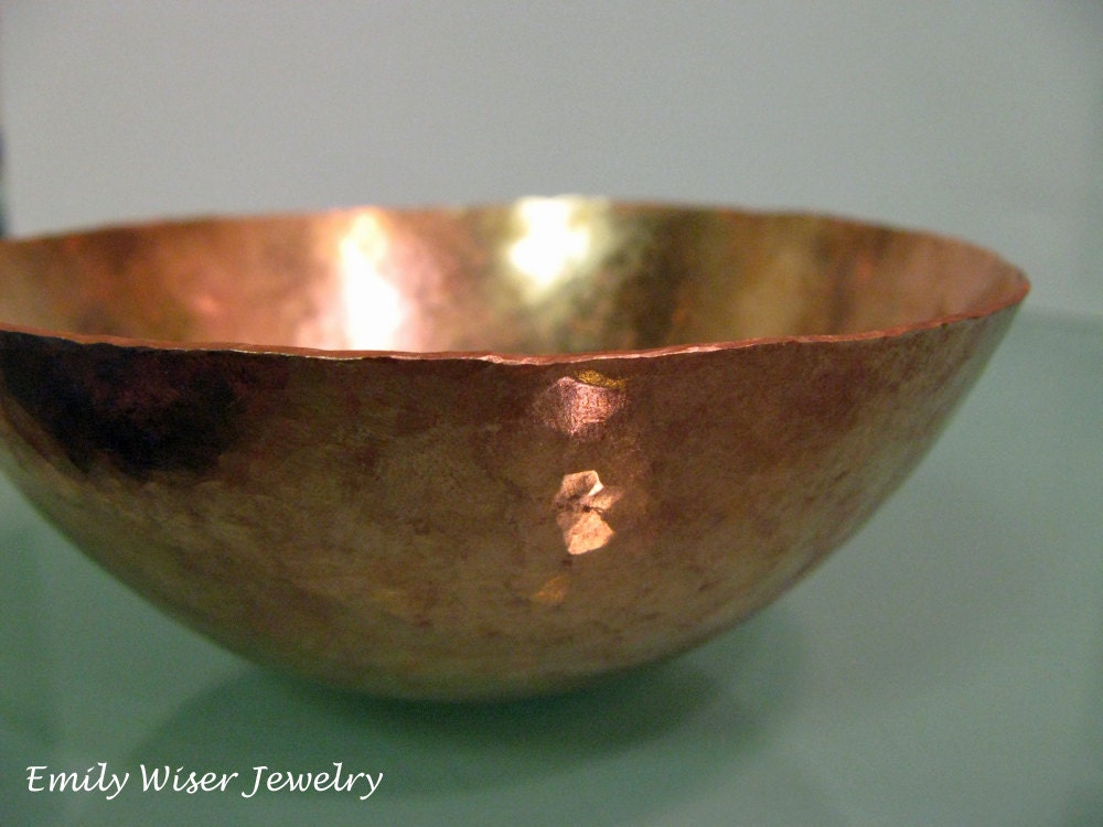 Hammered Copper Bowl - EmilyWiserJewelry