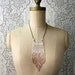 lace necklace- ANAIS- (ombre taupe)- statement necklace