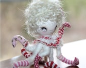 Octopus Girl Paper Mache OOAK Art Doll
