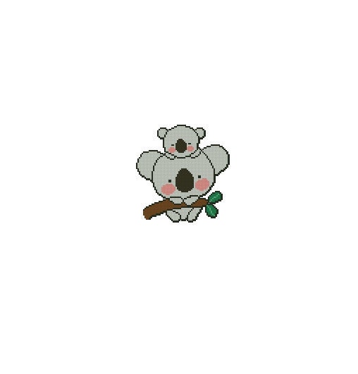 Koalas Cross Stitch Chart Pattern PDF