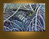 Florida Mangroves -- 24 x 36 original oil painting