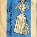 1950s Summer Playsuit Pattern - Anne Adams R4745 - Bra Halter Top / Skirt / Shorts - Size 18