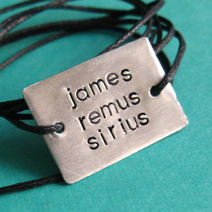 Personalized Stamped Dad Bracelet with Children's Names