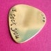 Custom Guitar Pick in Brass -custom stamped