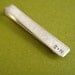 Tie Bar - Monogram - personalized brushed sterling silver - perfect groomsmen gift - custom tie clip