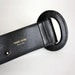 LEATHER BELT 1980s Vintage Paloma Picasso Black Leather Belt