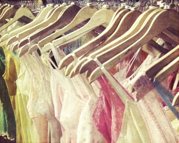 Lingerie Photography - Summer Wardrobe - Pastel pink girls room decor - whimsical shabby chic boudoir boho lace vintage inspired photo