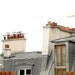 Paris Photography - Paris rooftops photo France industrial sienna brown wood rust grey  8x10 - Montmartre Sky