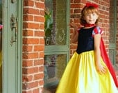 Snow White dress in fancy fabrics special occasion custom boutique by TinkerellaCreations  infants 6 months to girls size 7