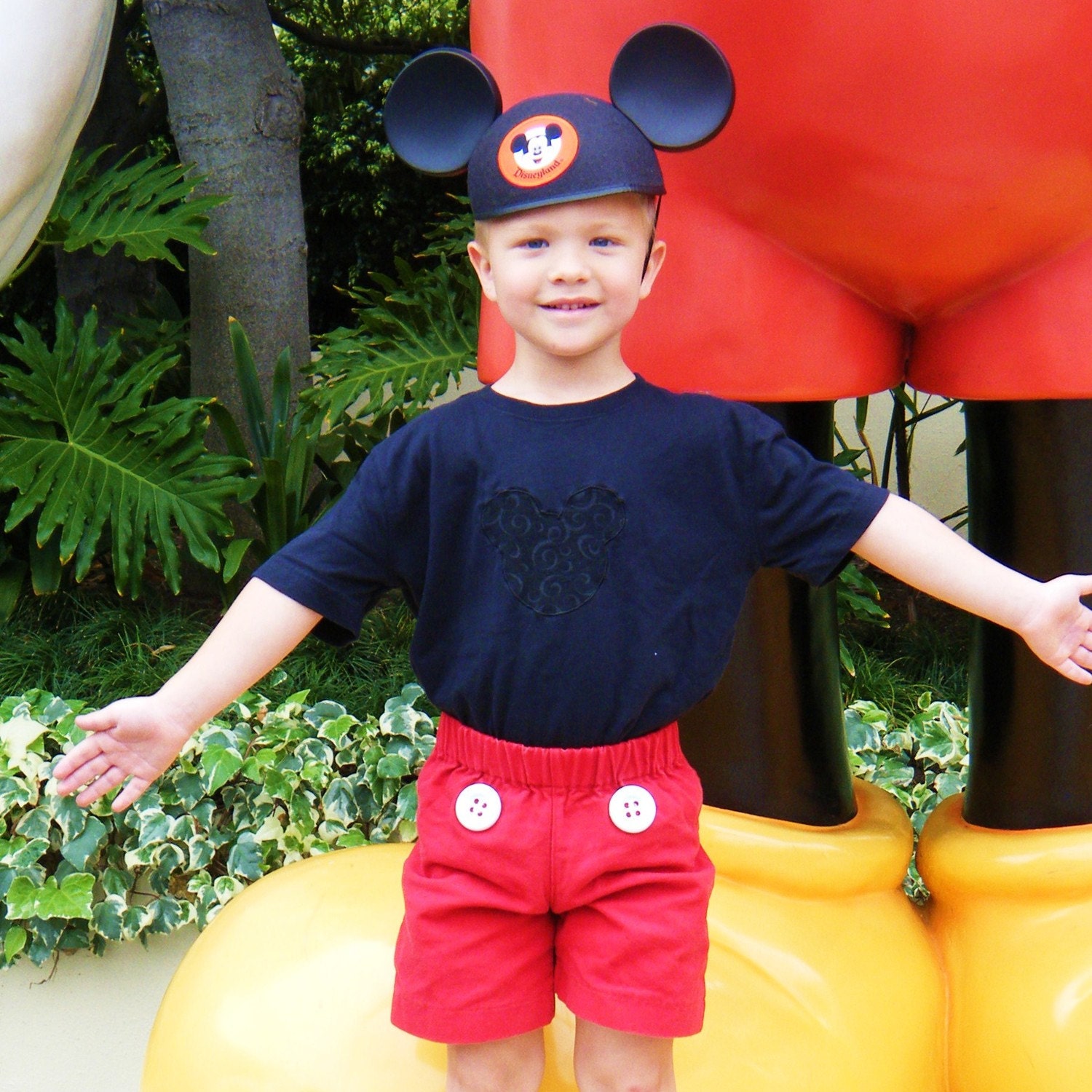 Hidden Mickey set for boys  12 mos to 8 years for vacation  halloween  birthday party custom boutique design by TinkerellaCreations