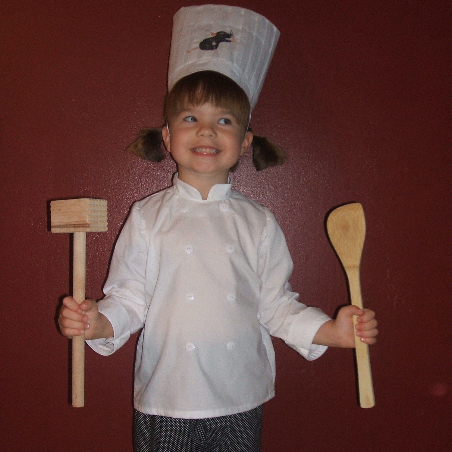 Ratatouille Chef set perfect for boys or girls pretend play or Halloween costume  any size 2T to 6X by TinkerellaCreations custom boutique