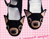 Chihuahua Mary Janes Shoes - Size 7