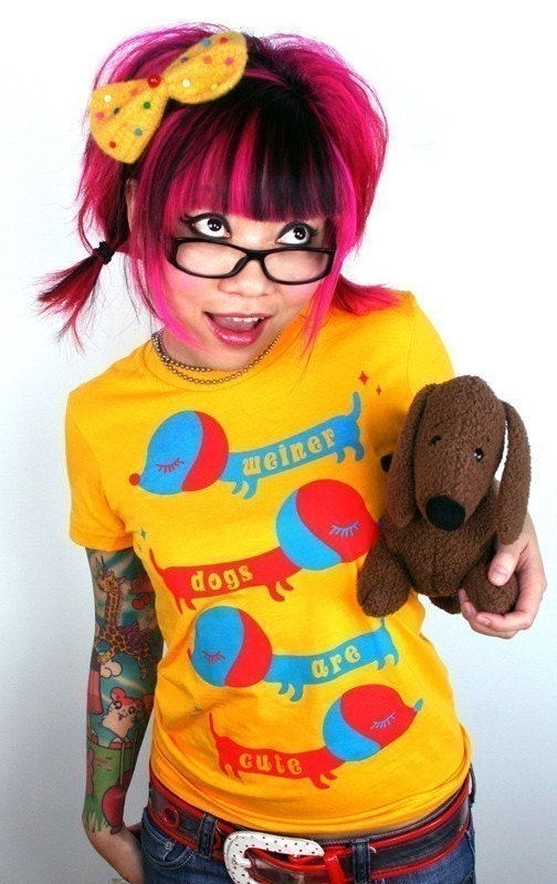 Dachshund Shirt - Wiener Dog Circus T-Shirt - Available in sizes S, M, L, XL