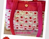 Designs by Keri Hello Kitty pink gingham tote bag purse for all ages