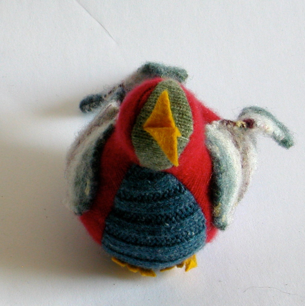 Red and Blue Song Bird