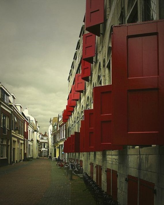 Red Shutters - 11x14 Fine Art Print