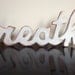 BREATHE recycled wooden sign