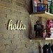 SALE holla handmade gold painted wood sign - wall decoration for vintage or modern decor