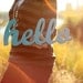 SALE hello script handmade wood sign - wall decoration for vintage or modern decor