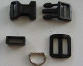 Dog Collar Hardware 10 SETS ONE INCH