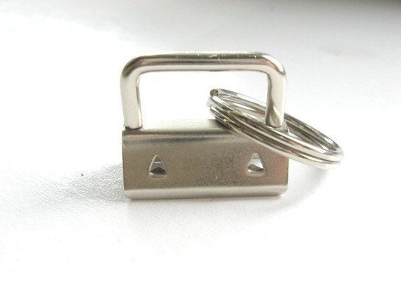Key Fob Hardware Nickel 1"  25 Sets