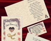 qty 50 Patriotic Military American Flag Wedding invitations and Reception Cards