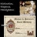 Royal Scroll Theme Wedding Favor Place Cards qty 200