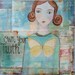 Fine Art Print - Own Your Truth - Print of Original Collage Mixed Media Painting by Val's Art Studio