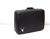 Grey American Tourister with Hand Painted Stag