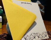gingko personalized notecards - set (10)