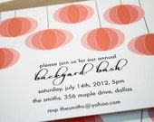 lantern party invites - set 15