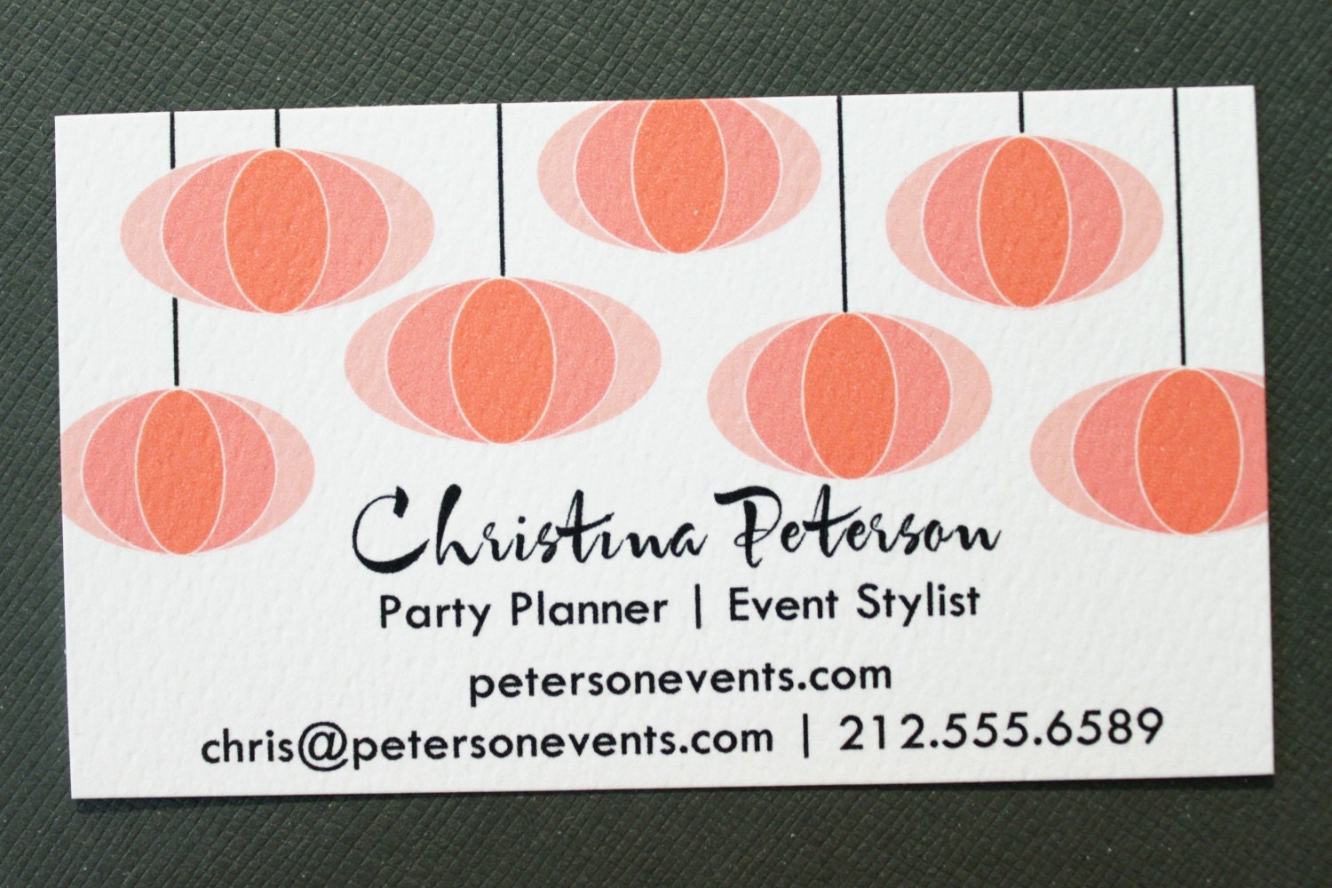lantern calling cards or business cards- set (50)