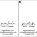 chevron ombre calling cards - set (50)