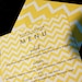 chevron menu cards or invites - sample