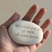 Message Stone - custom text on beach pebble by sjEngraving