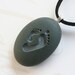 Mother and child necklace - Mothers necklace - Tiny PebbleGlyph (c) Jewelry by sjEngraving
