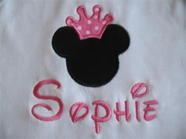 Princess Minnie Ears Personalized Vacation Tee (Short Sleeves), Tank or Bodysuit