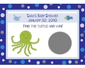 24 Baby Shower Scratch Off Game Cards  UNDER THE SEA