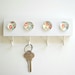 Blue Cherry Blossoms- Key Hook, Key Rack, Key Holder, Wall Hook, Jewelry Organizer