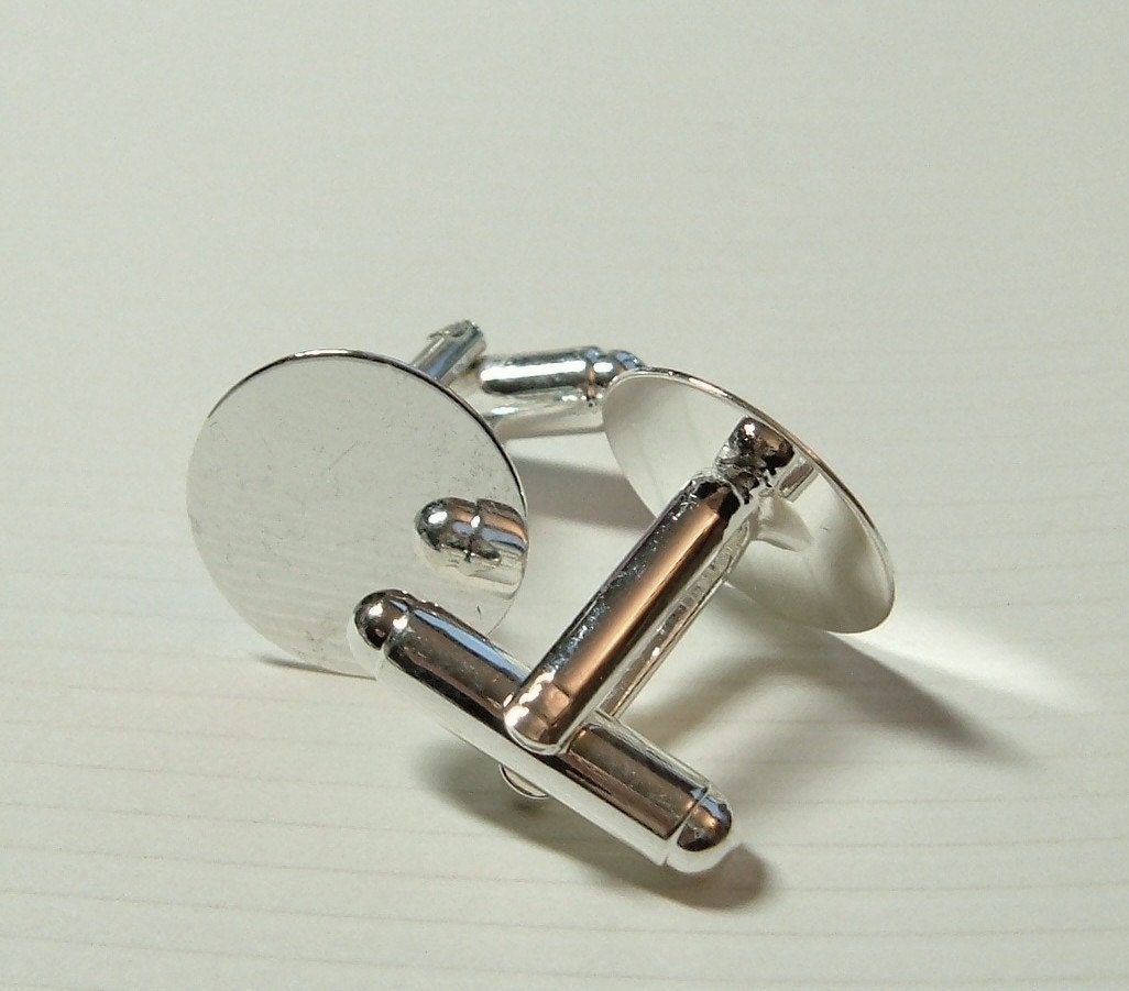Sterling Silver Plated Cufflinks - 60 Pieces