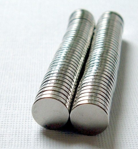 1/4'' diameter - 1.6 pounds pull force - Neodymium Magnets - Super Tiny - 40 pieces