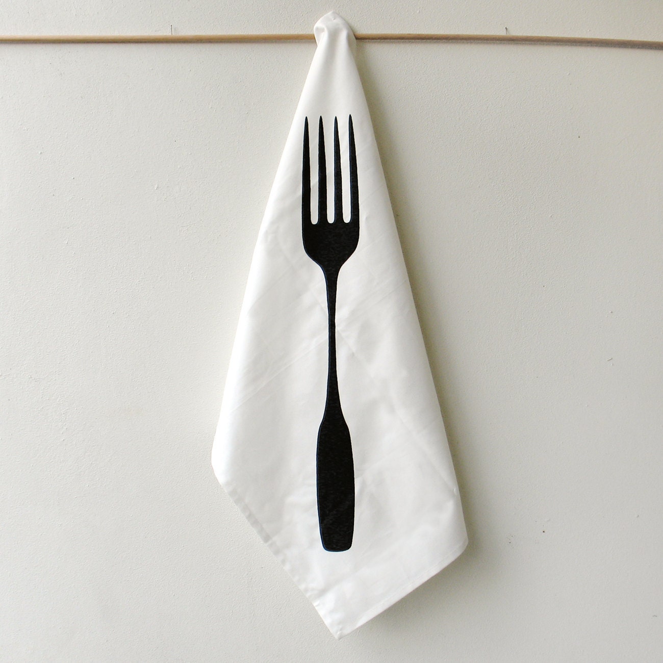 SALE Eco Friendly Kitchen Gift : Giant Fork Tea Towel - Xenotees