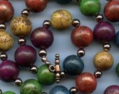 Copper Spice Necklace - Handmade Polymer Clay Beads