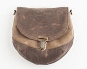 Vegan Clutch convertible hip bag pouch in Rustic Tan